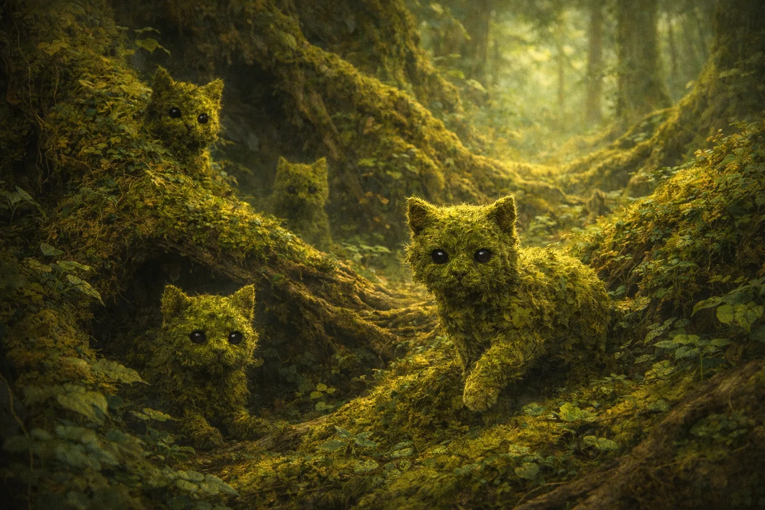 Criaturas de musgo del bosque Ultraumbral